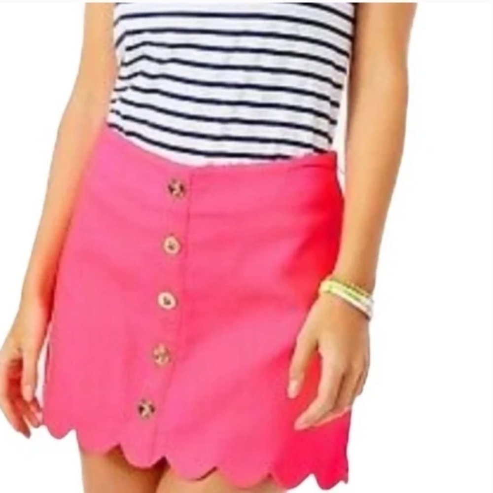 Lilly Pulitzer Sz 0 Kaylie Skort In Love Potion Pink